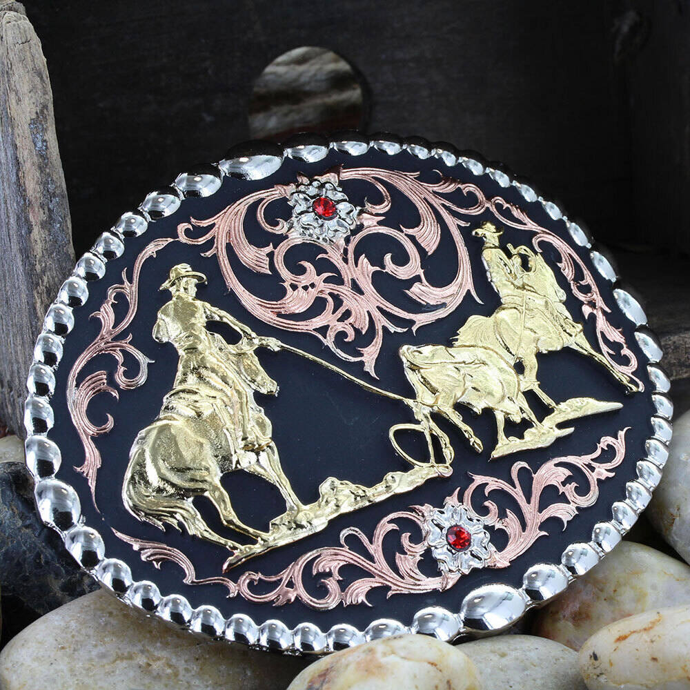 Montana Attitude Buckles - Tricolor Team Roper 60969