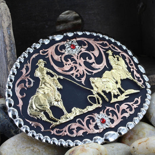 Montana Attitude Buckles - Tricolor Team Roper 60969