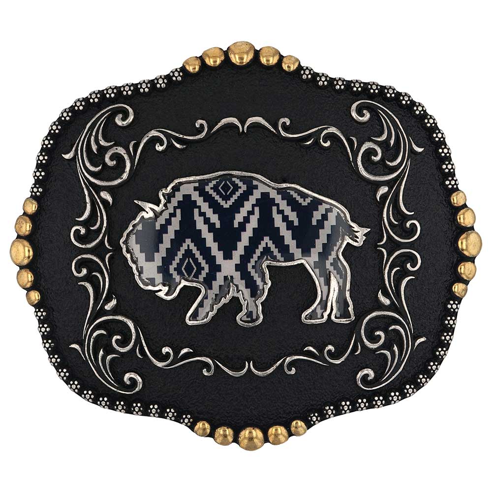 Montana Attitude Buckles - Midnight Buffalo A989S