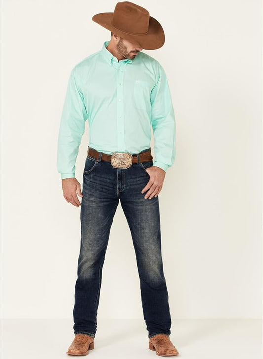 Cinch Men’s Western Shirt - Button Front,  Mint Green MTW1104237