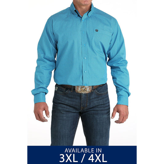 Cinch Men’s Western Shirt - Button Front, Blue MTW105956X