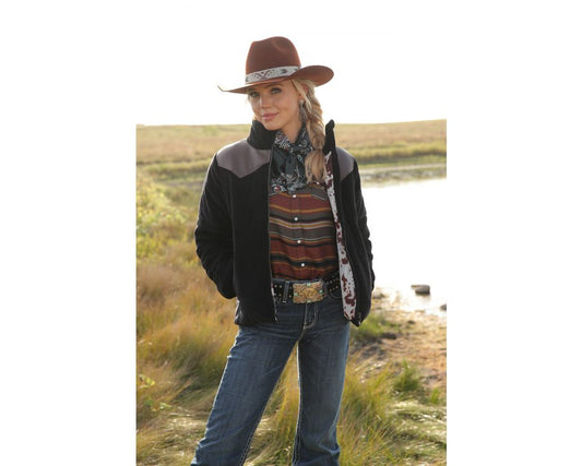 Cruel Denim Ladies Puff Jacket, Cow Print Inside, CWJ7404001