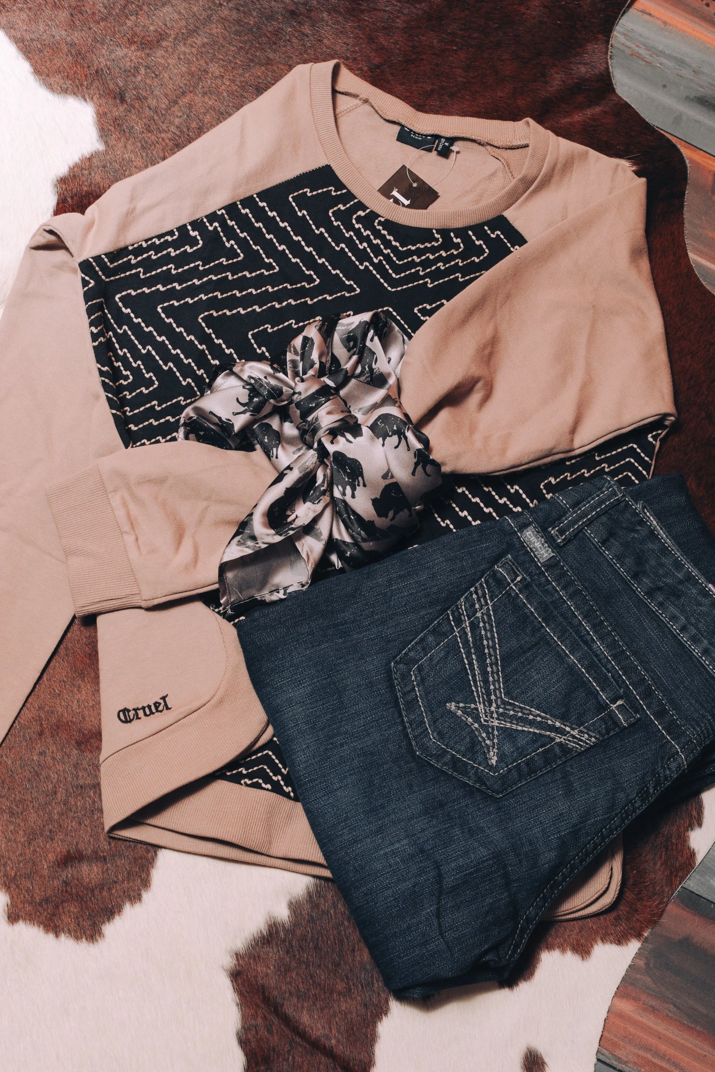 Cruel Denim Ladies Shirt, Raglan - CWK7372001