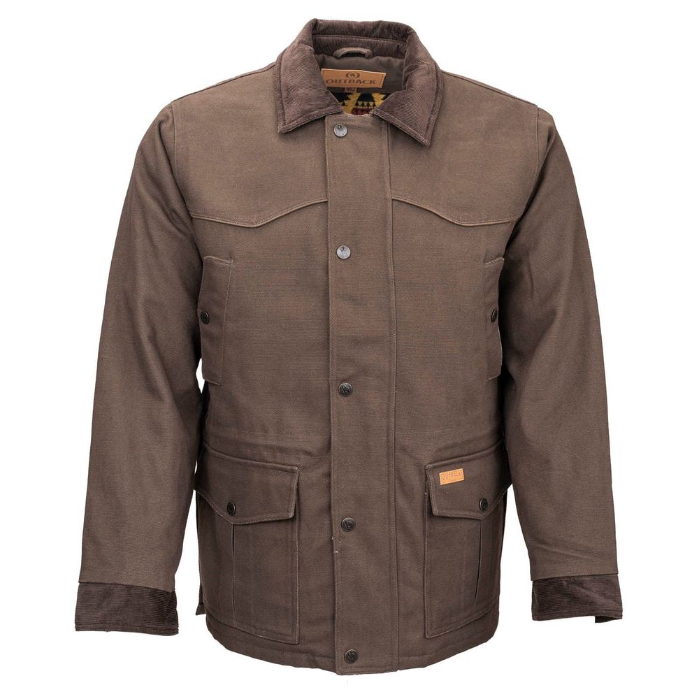Outback Trading Men’s CATTLEMAN JACKET, light or dark brown 29757