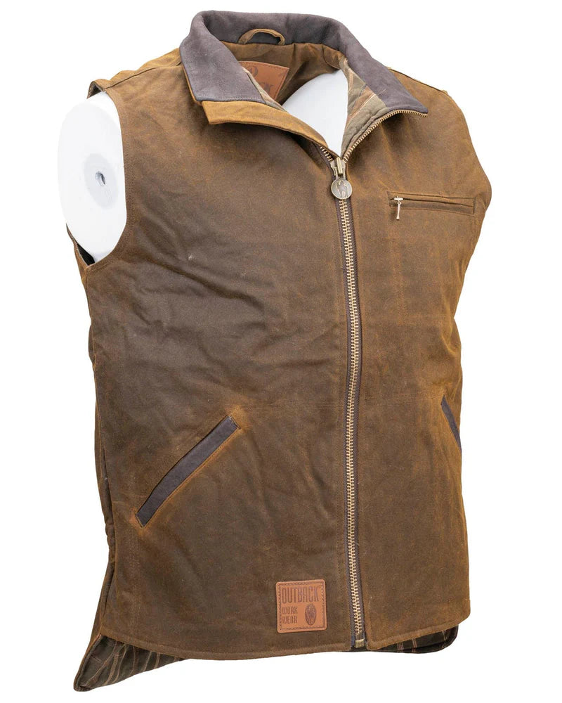 Outback Trading Men’s Oilskin SAWBUCK VEST 2143