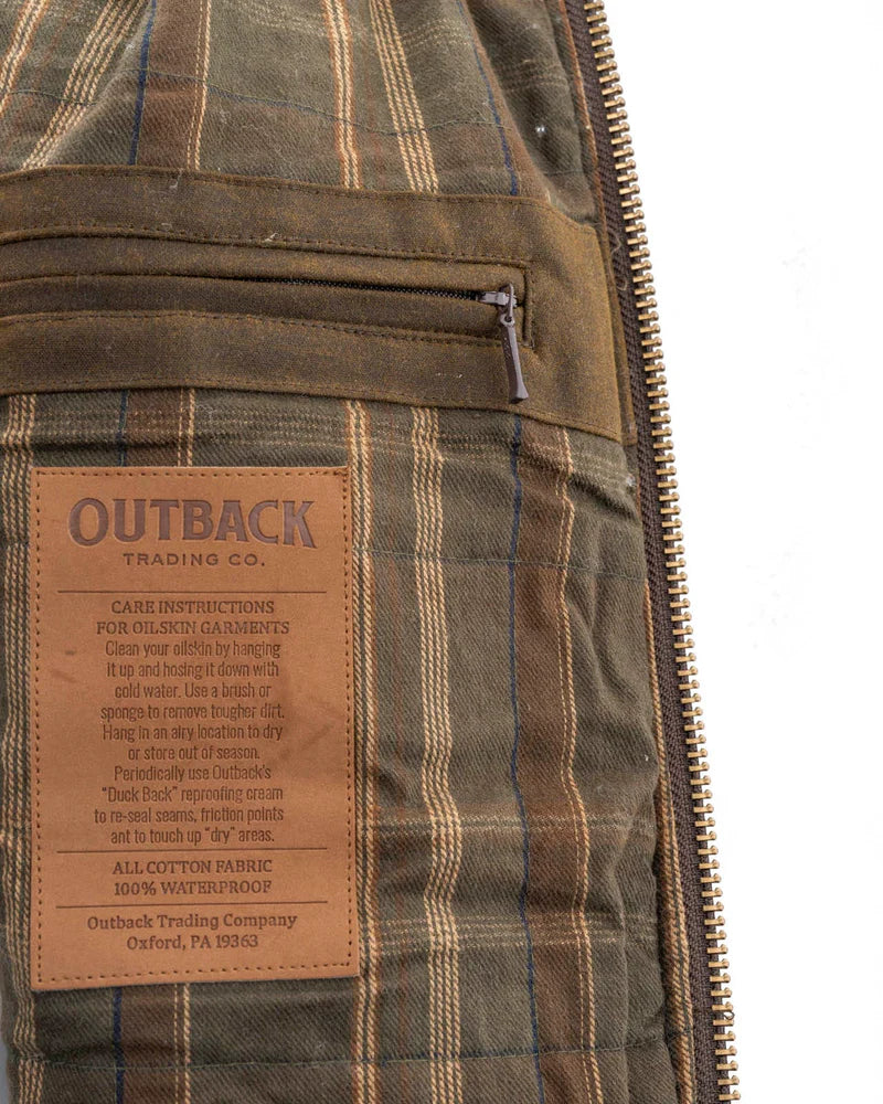 Outback Trading Men’s Oilskin SAWBUCK VEST 2143