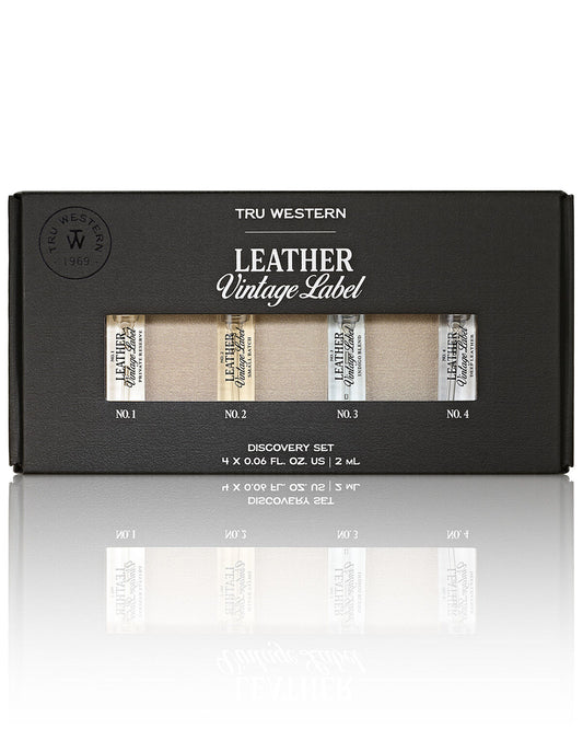 Leather Vintage Label Cologne Discovery Set