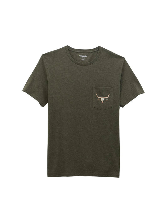 Wrangler Men’s T-Shirt -  Army Green 112368652