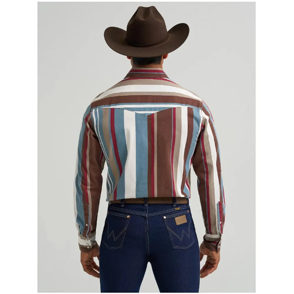 Wrangler Men’s BRUSHPOPPER WESTERN SNAP WORKSHIRT - 112375204