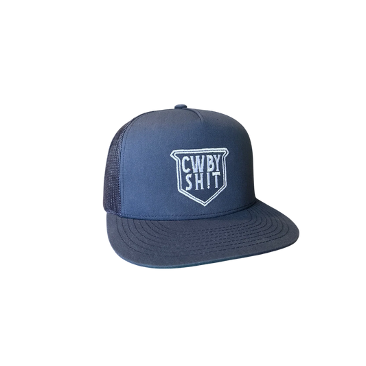 Cowboy Sh*t - Men’s Ball Cap, “The Cardston”, Navy, SnapBack, Flat Brim 238