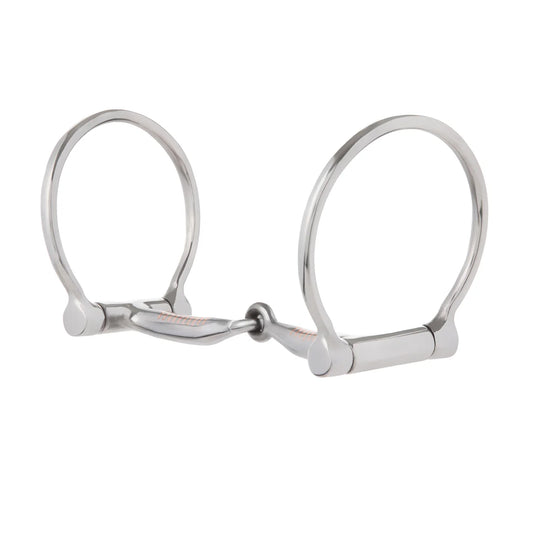 Weaver Dee Snaffle Bit, Offset 5” Copper Inlay Bit 25-2520