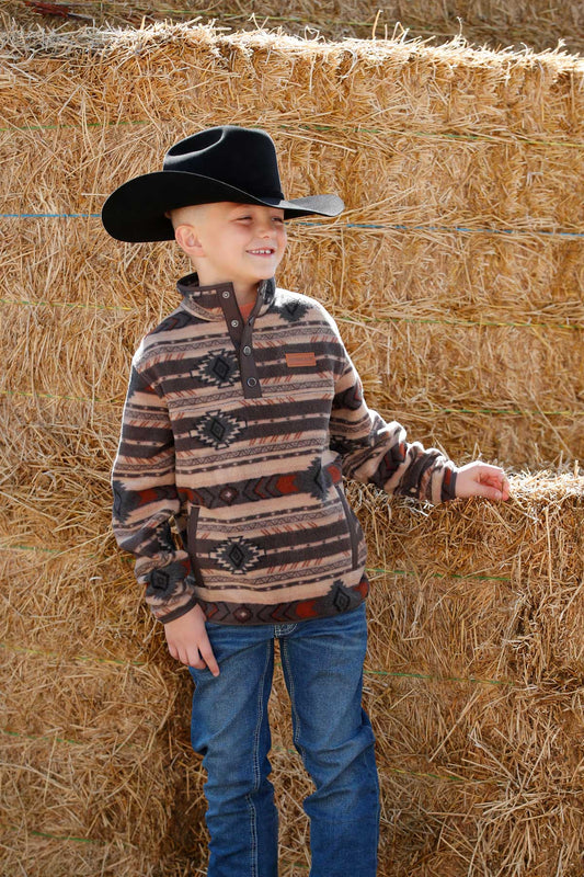 CINCH BOY'S POLAR FLEECE PULLOVER MWK7590020
