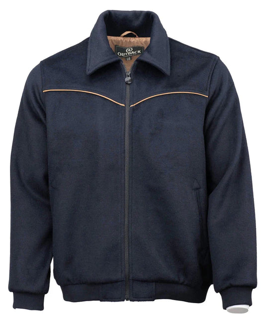 Outback Trading Men’s Varsity Jacket, Navy 29929