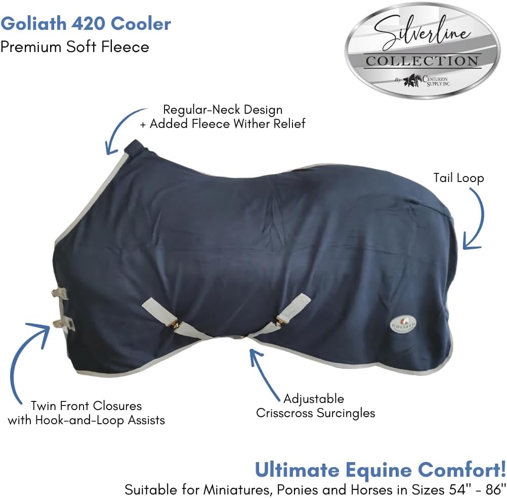 Centurion Cooler Horse Blanket, Navy or Burgundy 420N