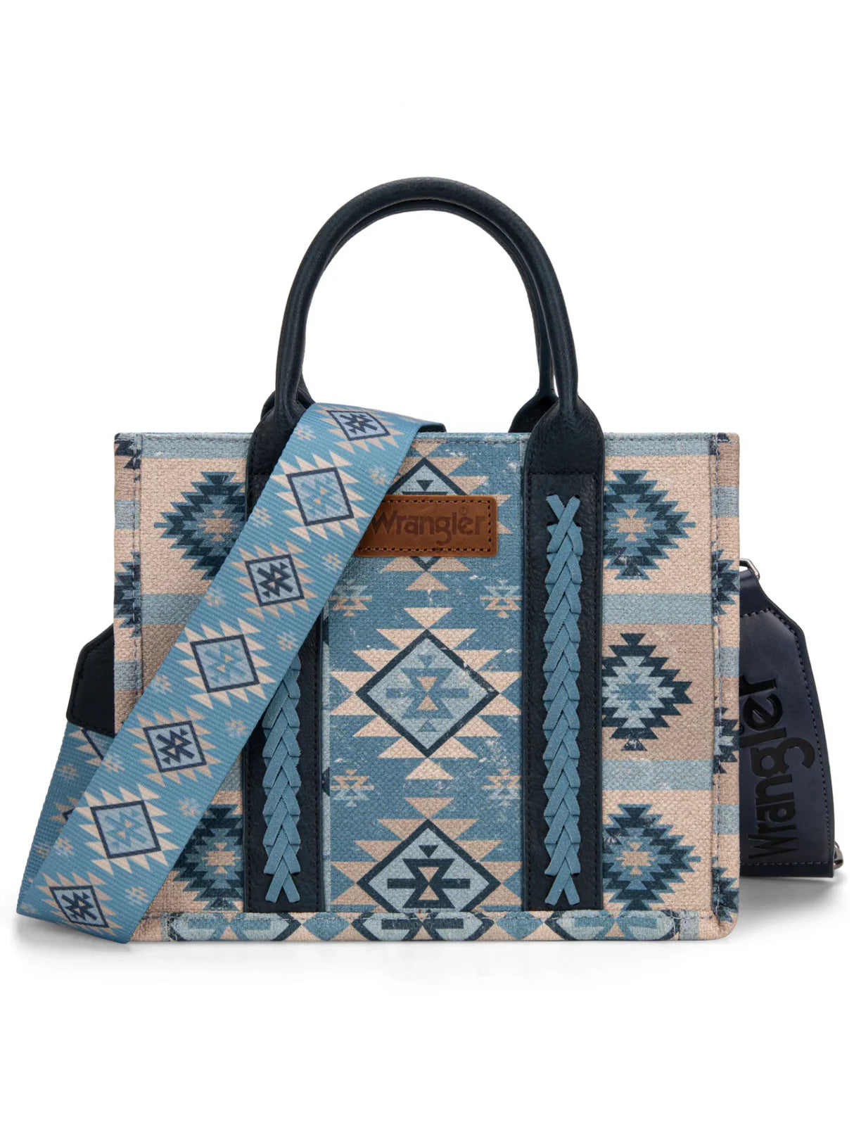 Wrangler Southwestern Pattern Dual Sided Print -Tote/Crossbody WG2213-8120S