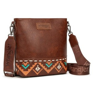 Wrangler Crossbody Purse for Ladies,Top-handle WG297-8360BR