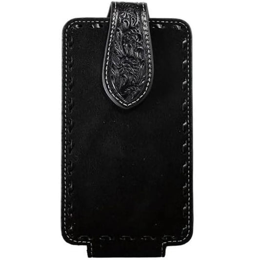 Nocona Cell Phone Case, Roughout, Bucklace, Black 0697101