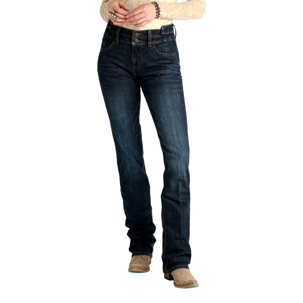 Cruel Denim Ladies Jean - Hannah - Moderate Rise, Slim Hip, Boot Cut Indigo CB76654071