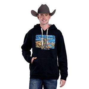 Tin Haul Men’s Hoodie Black Longhorn 1009703000936BL