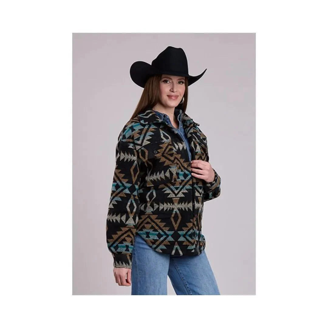 Roper Women’s Shacket, Aztec, Black 03-098-0119-6128