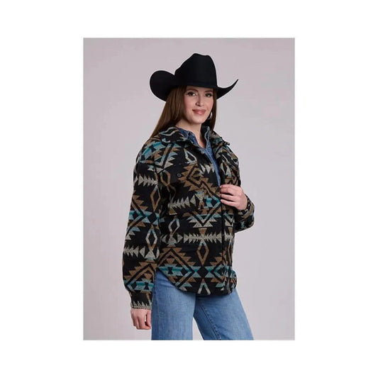 Roper Women’s Shacket, Aztec, Black 03-098-0119-6128
