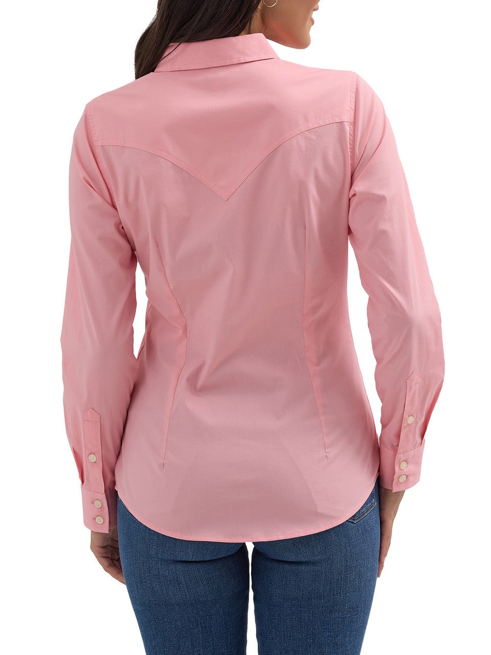 Wrangler Womens Retro Pink Dress Shirt 112358016