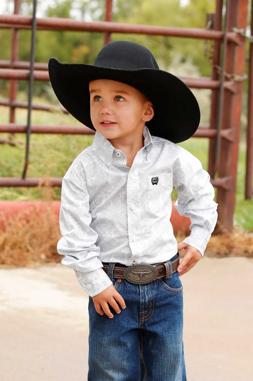 Cinch Boy - Toddler - Infant - Button Shirt, PAISLEY PRINT MTW7061393 & MTW7060393 & MTW7062393