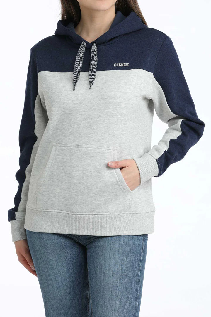 Cinch Ladies Hoodie, Navy-Grey - MAK7915001