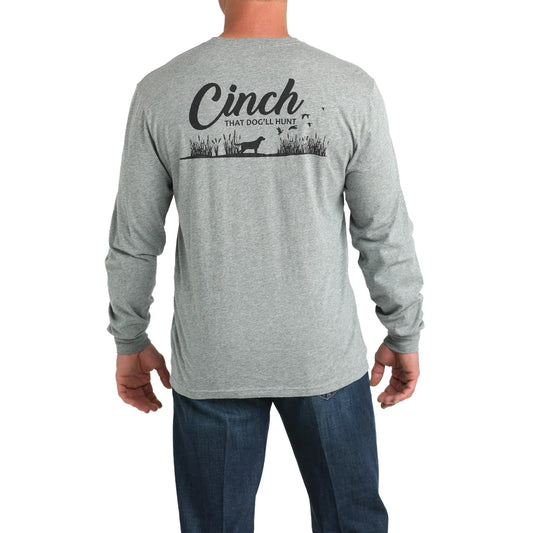 Cinch Men’s Long Sleeve T-shirt Grey MTK1721020