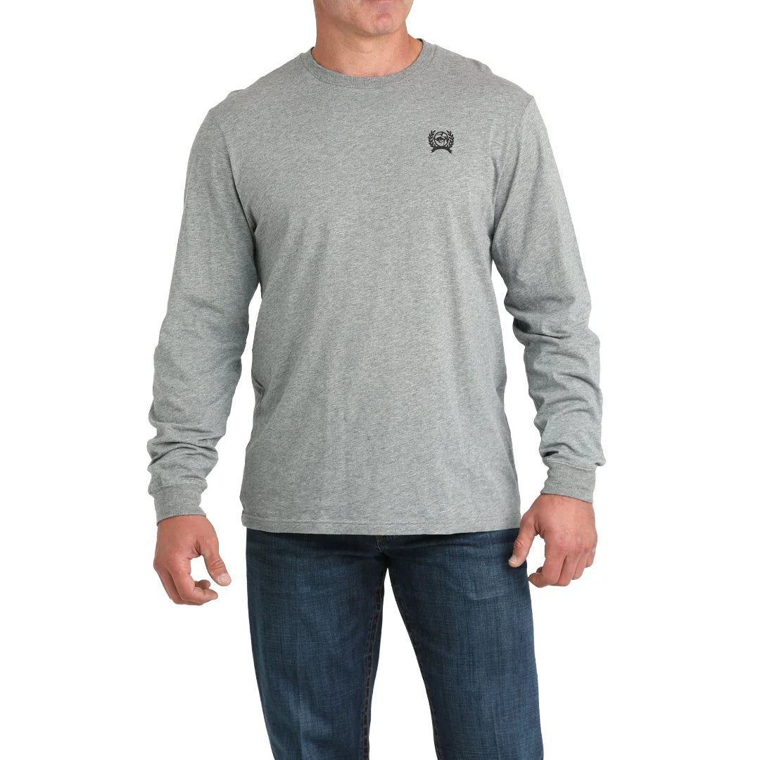 Cinch Men’s Long Sleeve T-shirt Grey MTK1721020
