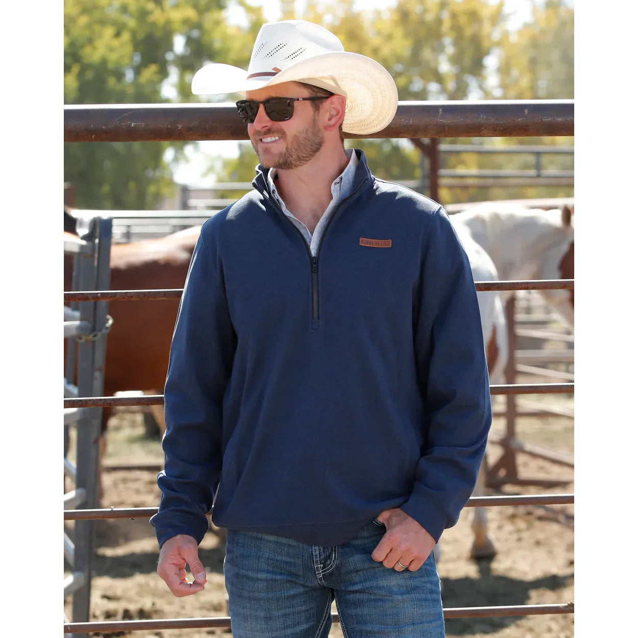 MEN'S 1/2 ZIP PULLOVER - Navy  MWK1913004