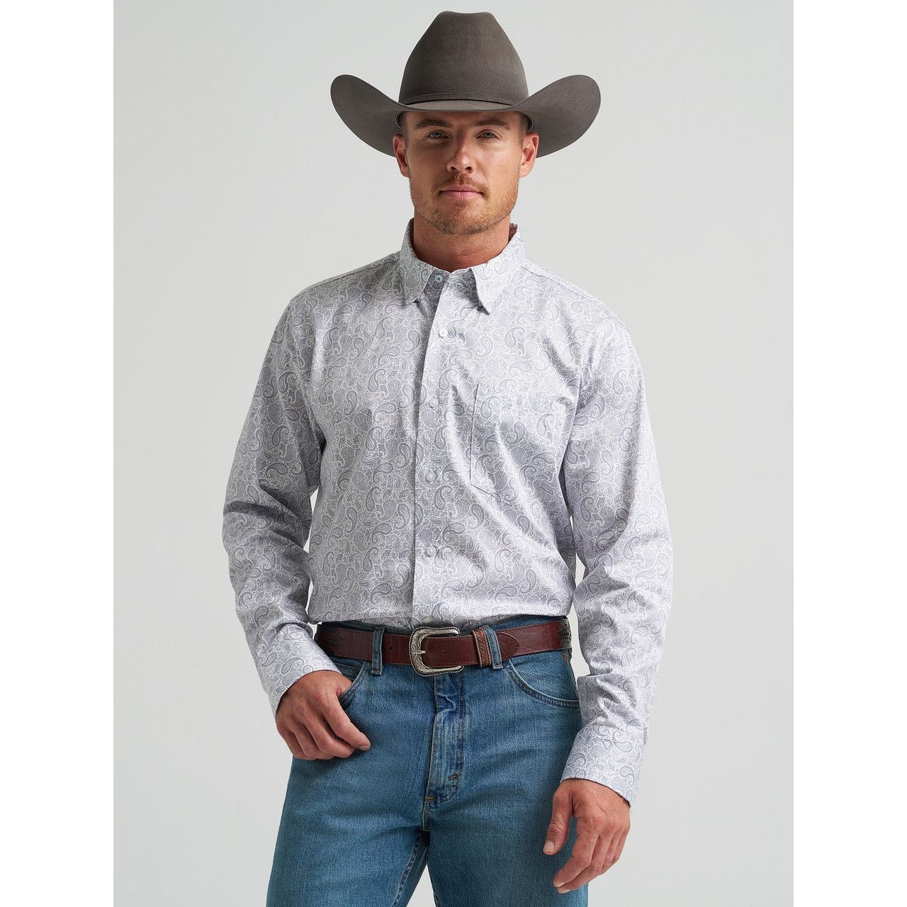 Wrangler Men’s CODY JOHNSON, BUTTON DOWN SHIRT -   Paisley | 112374476