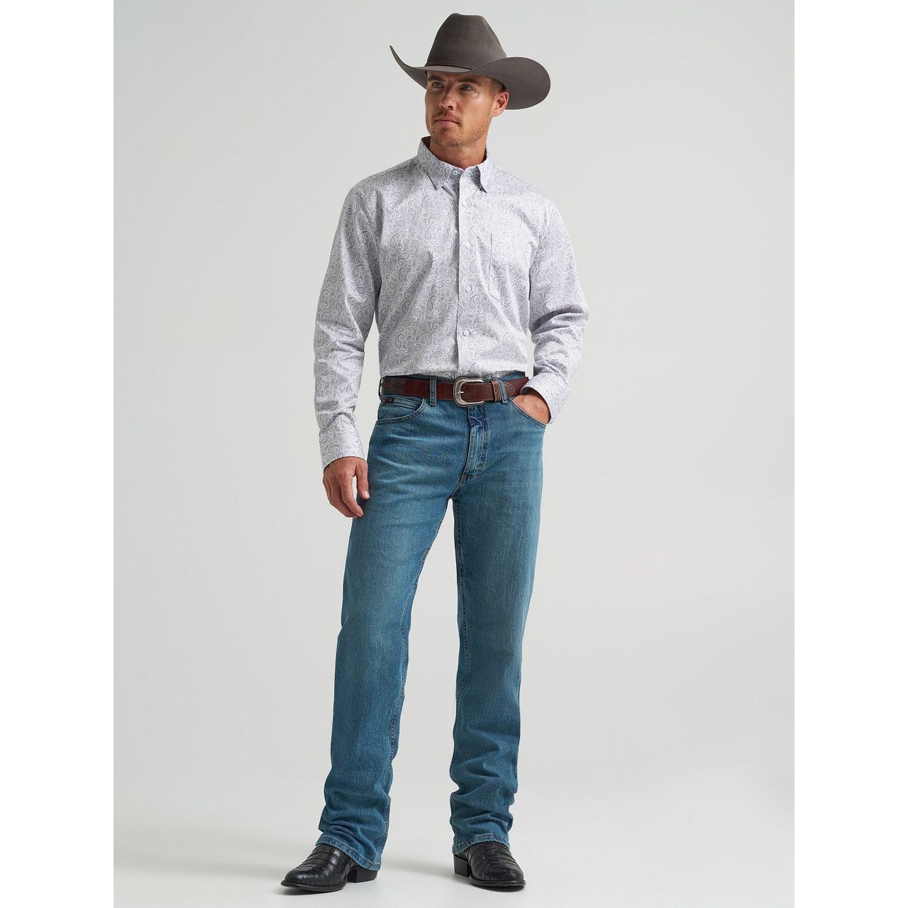 Wrangler Men’s CODY JOHNSON, BUTTON DOWN SHIRT -   Paisley | 112374476