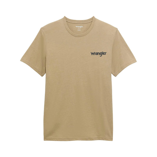 Wrangler Men's “Buckin" T-Shirt, Tan 112372847