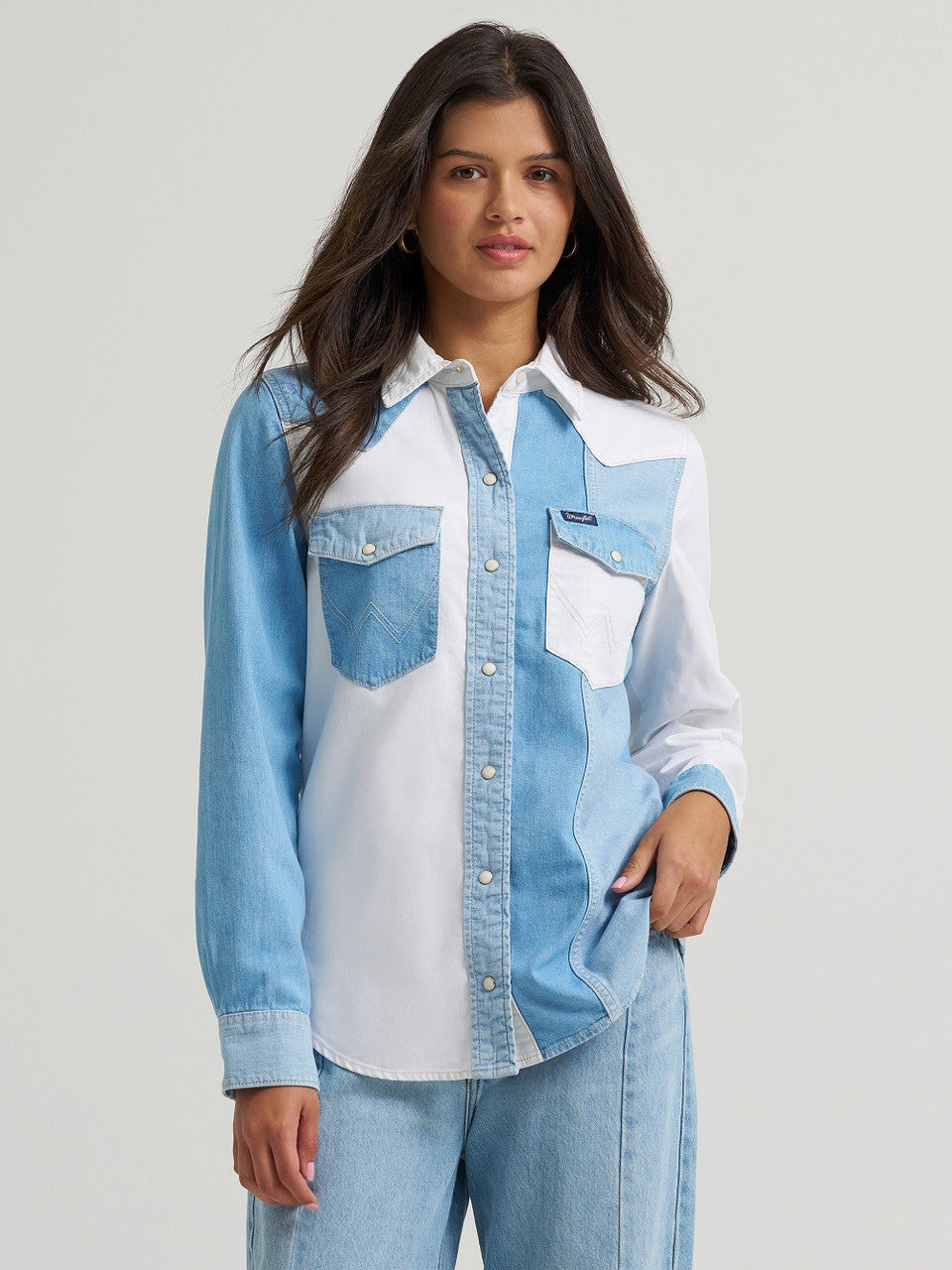 Wrangler Ladies, Retro, Long Sleeve Snapshirt 112374832