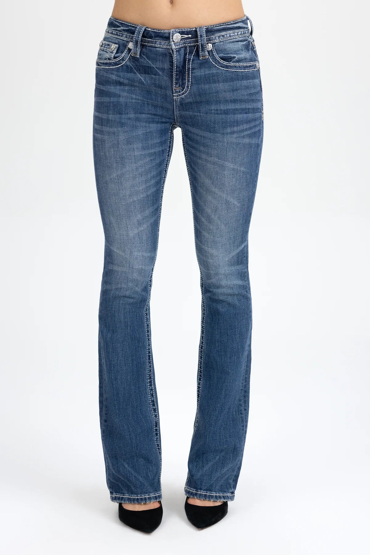 Miss Me, Mid Rise, Boot, Jeans M9467B5L