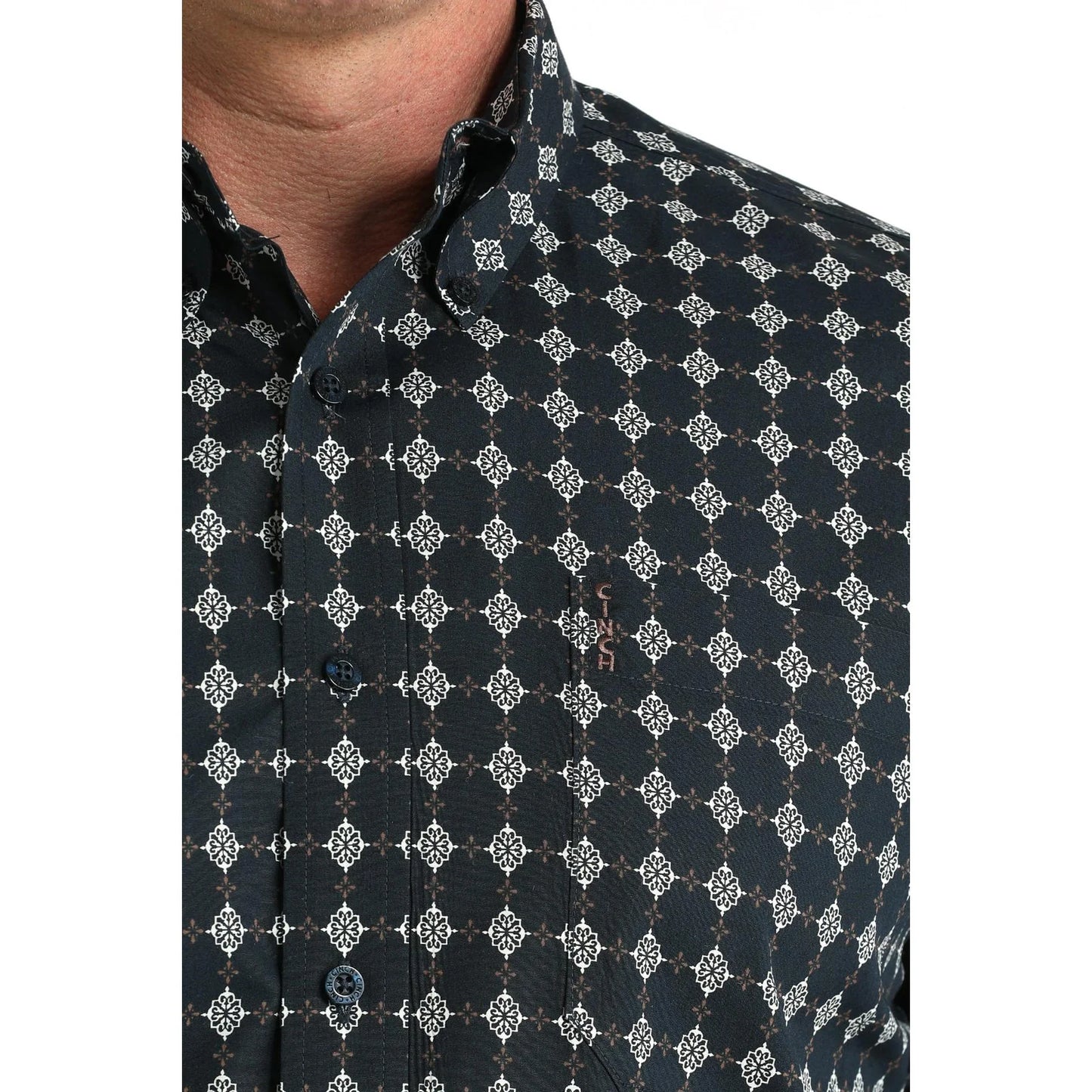 Cinch Men’s Modern Fit, Navy, Button Down Shirt - MTW1347147