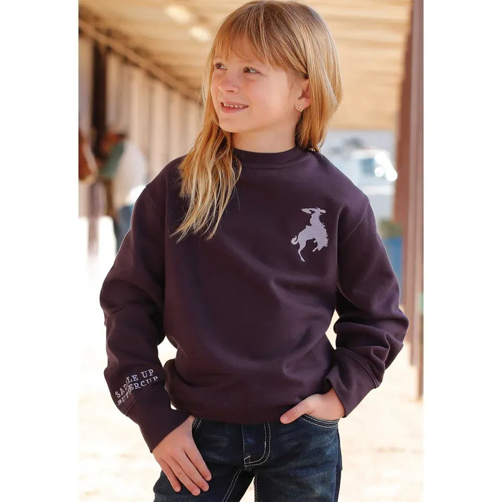 Cruel Girl’s Rodeo Sweatshirt - Purple CWK8002005