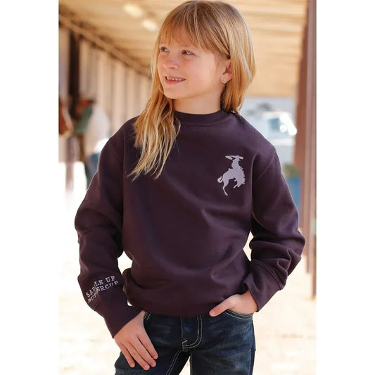 Cruel Girl’s Rodeo Sweatshirt - Purple CWK8002005