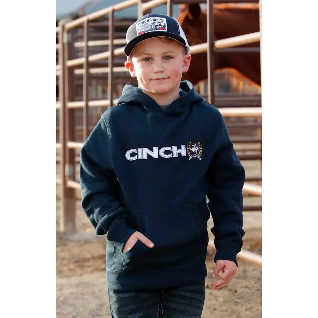Cinch Boy’s Hoodie, Navy- MWK7992002