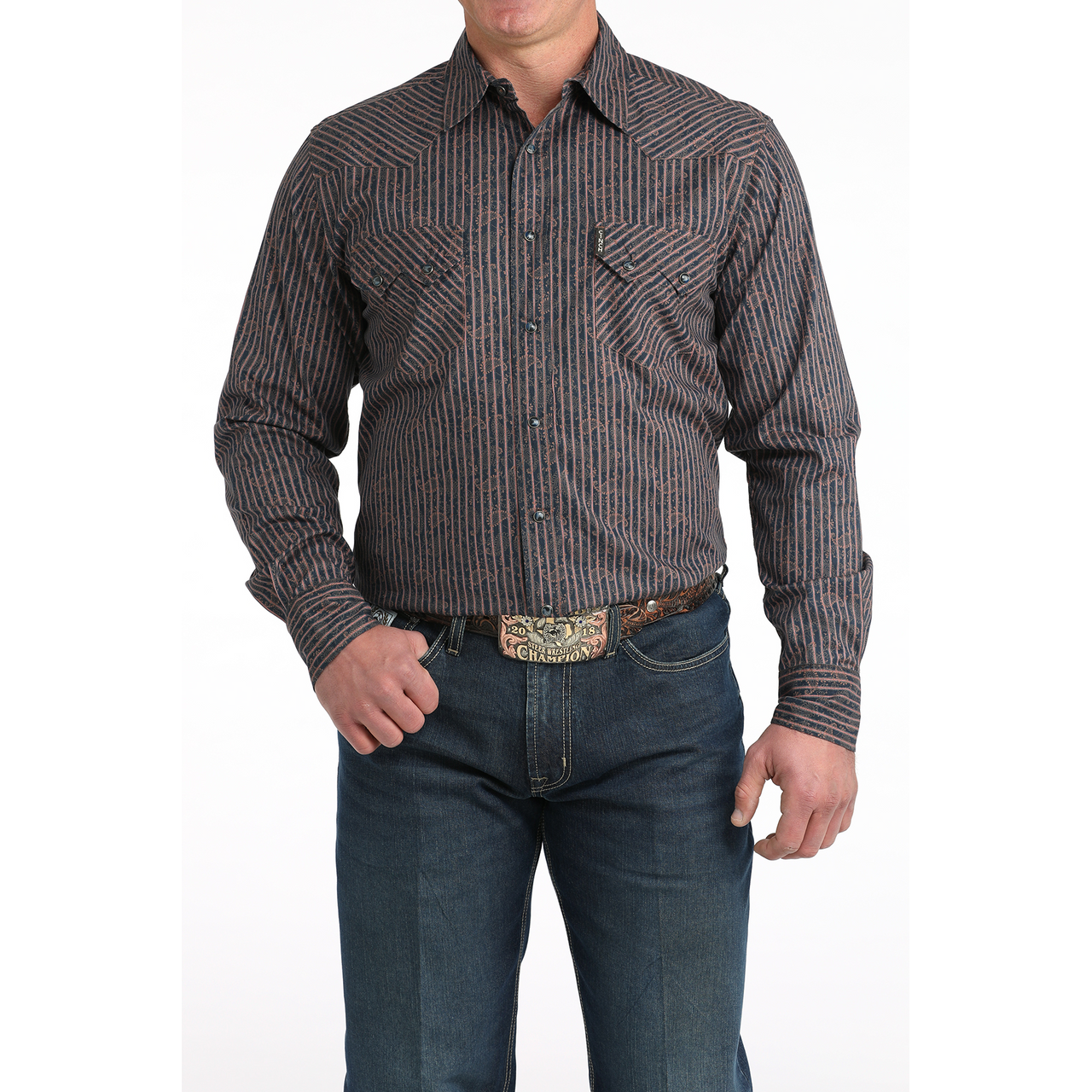 Cinch Men’s, Modern Fit Snap Up, Long Sleeve Shirt  MTW1301090