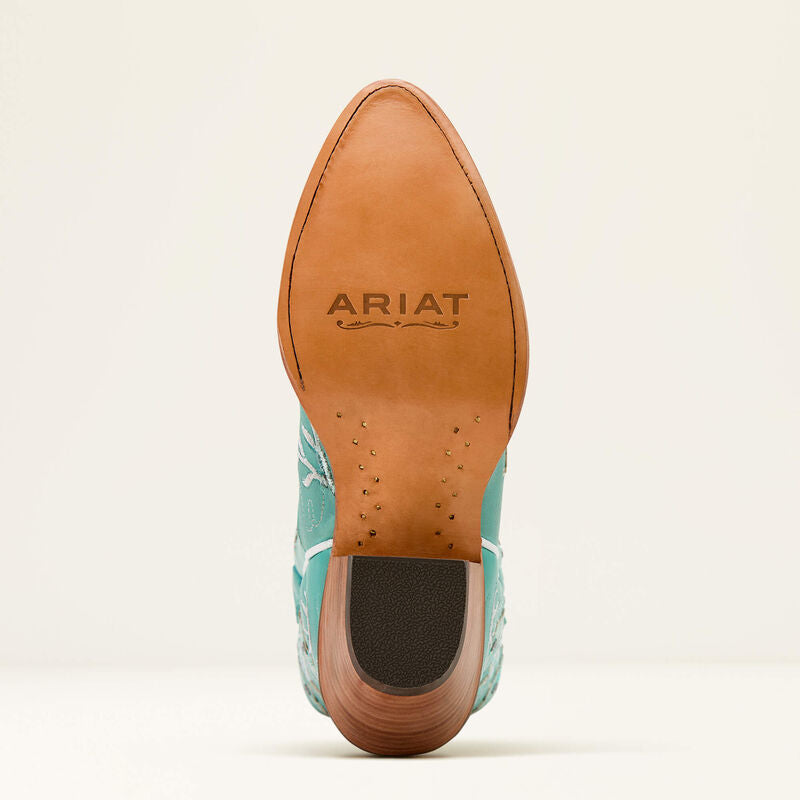 Ariat Ladies Dress Boot, Romance, Natural Turquoise 10061312