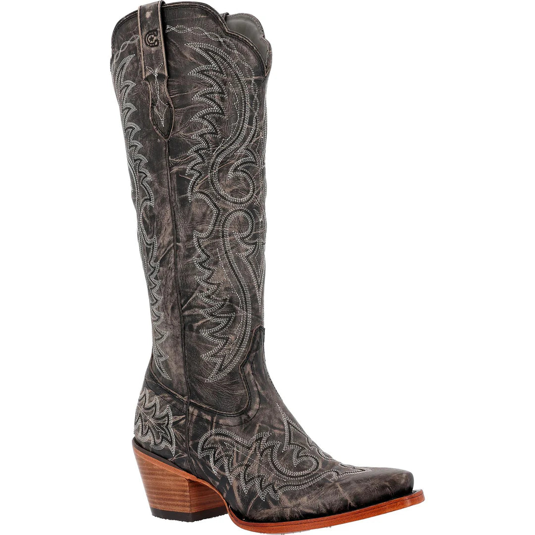 Durango Crush Ladies Dress Boot, Charcoal Distressed DRD0473