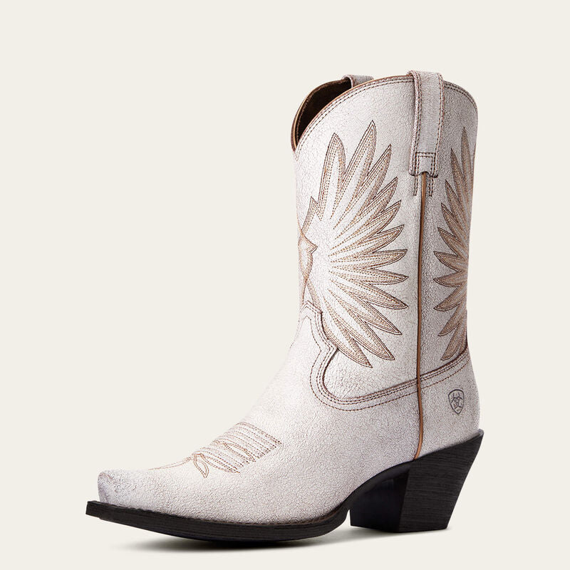 Ariat Ladies Boot, X Toe, Goldie, Distressed White 10033887