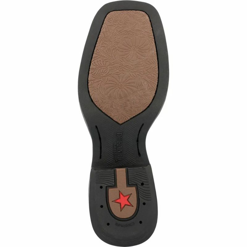 Durango Ladies Western Boot, Shyloh Black Onyx/ Blue Blaze, Square Toe DRD0483