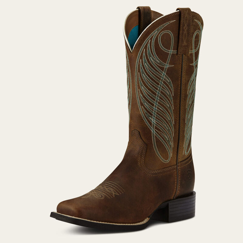 Ariat Ladies Western Boot,  Wide Calf, Square Toe, 10018528