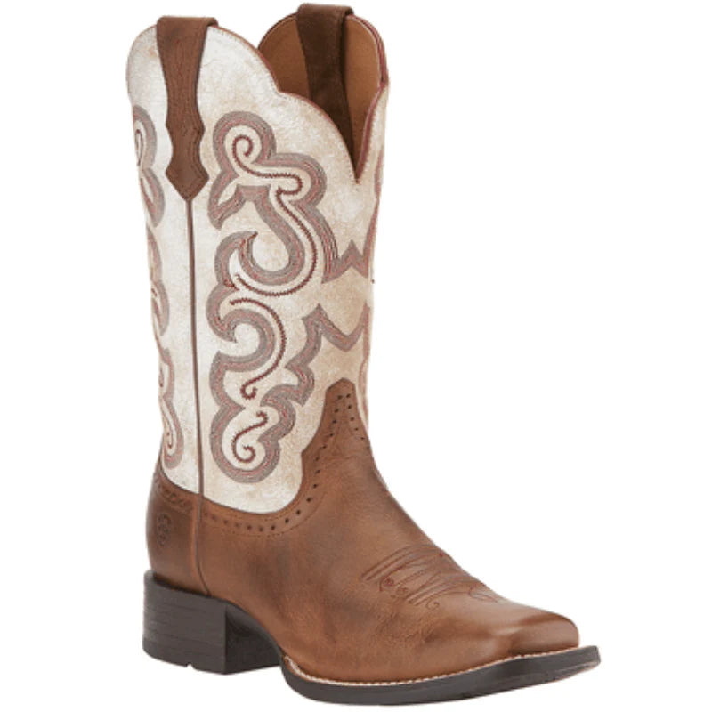 Ariat Ladies Western Boot, Quickdraw, Square Toe, Color Sandstorm 10015318