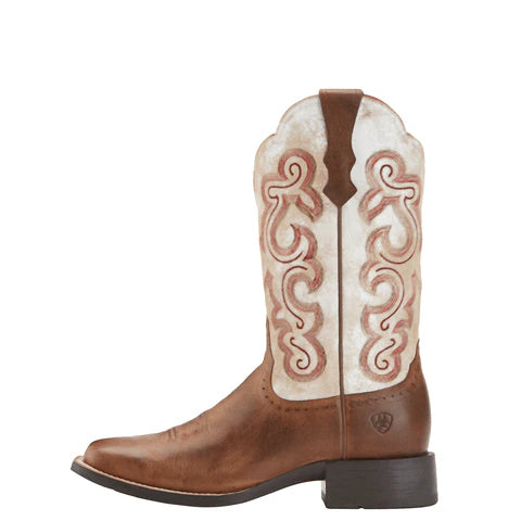 Ariat Ladies Western Boot, Quickdraw, Square Toe, Color Sandstorm 10015318