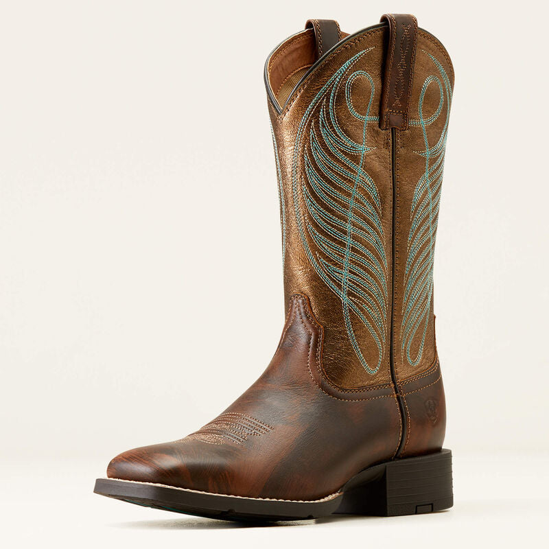 Ariat Ladies Western Boot, Round Up, Square Toe, 10016317