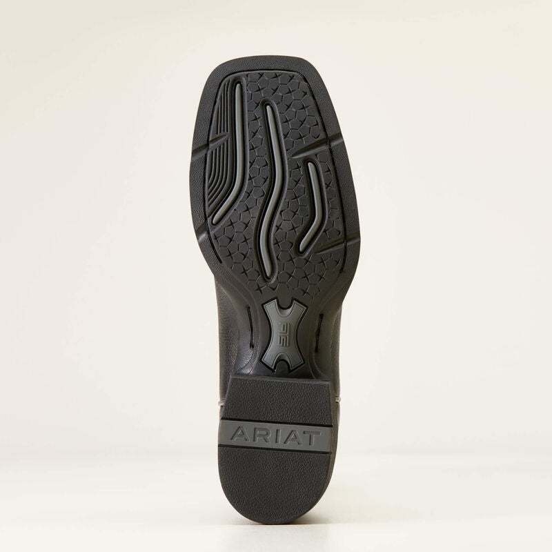 Ariat Ladies Western Boot, Wide, Square Toe, Round Up Remuda, Black, 10034024